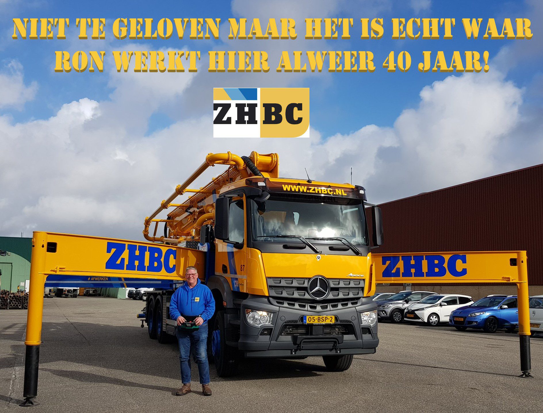 Jubilaris Ron De Cuijper 40 Jaar In Dienst ZHBC